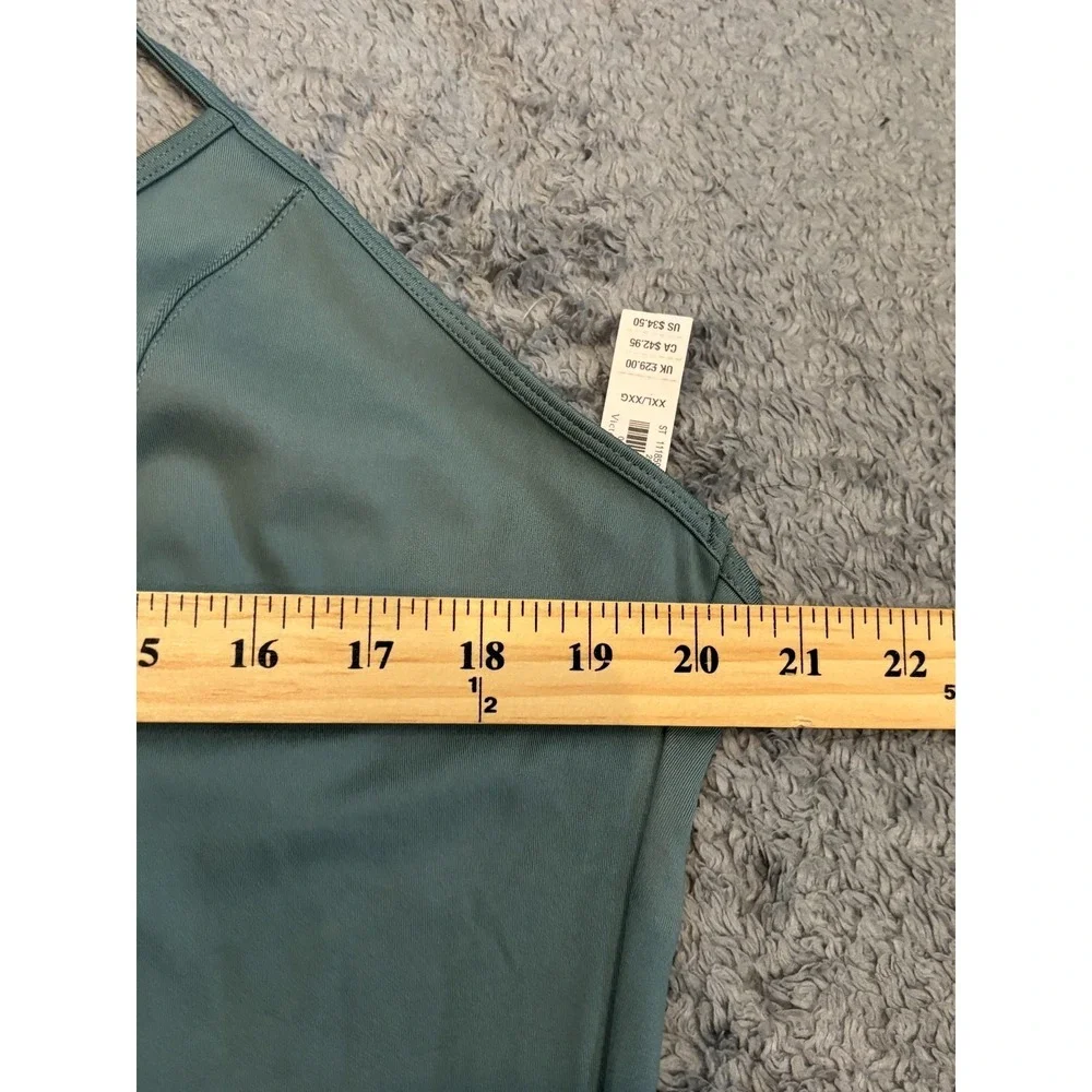 NWT Victoria's Secret Sports Bra Tank Top Womens 2XL Teal Active Racerback